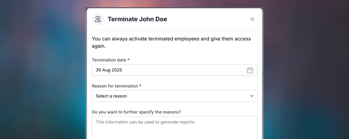 Schedule terminations now, automatic access withdrawal later