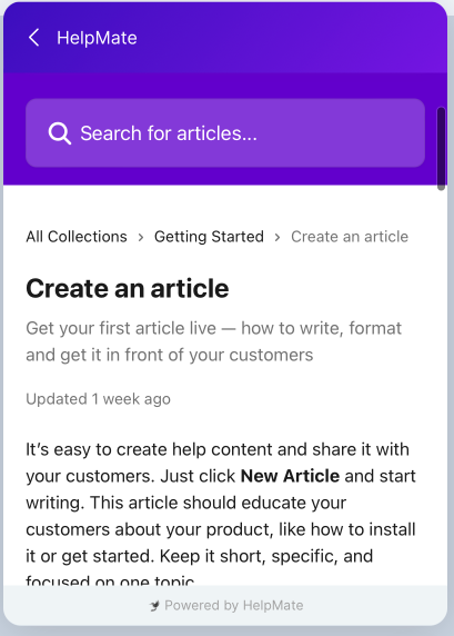 Search for Articles